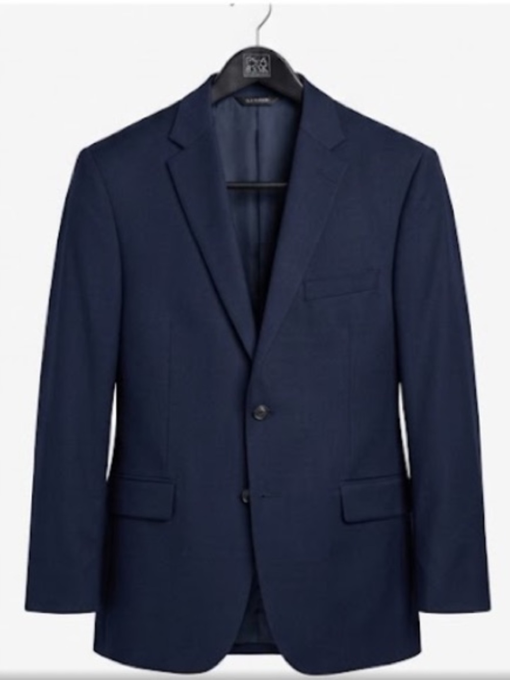 Jos A Bank Traveler Tailored Fit Navy Wool Sport Coat Blazer | Size 43R